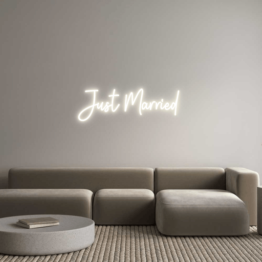 Custom Neon: Just Married - Neon Filter