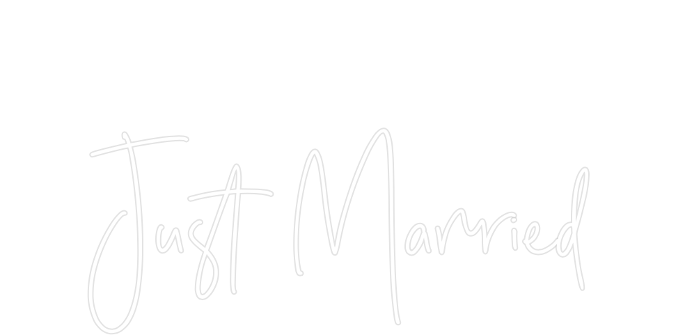 Custom Neon: Just Married - Neon Filter