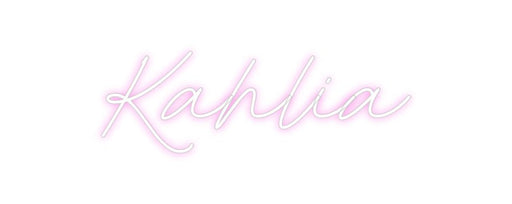 Custom Neon: Kahlia - Neon Filter