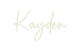 Custom Neon: Kayden - Neon Filter