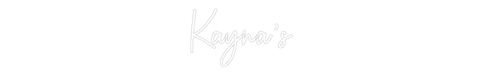 Custom Neon: Kayna’s - Neon Filter