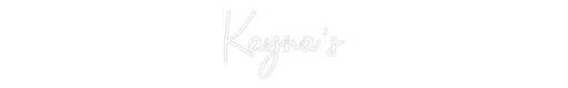 Custom Neon: Kayna’s - Neon Filter