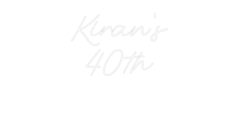 Custom Neon: Kiran's 40t... - Neon Filter