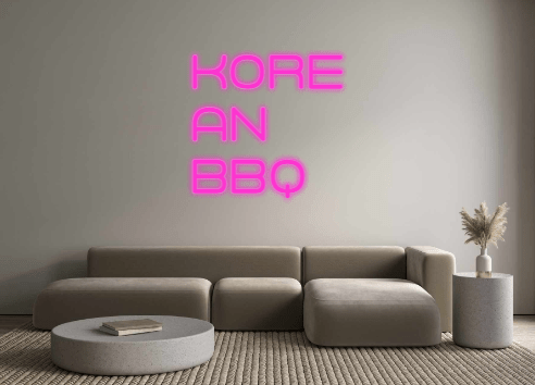 Custom Neon: KORE AN BBQ - Neon Filter