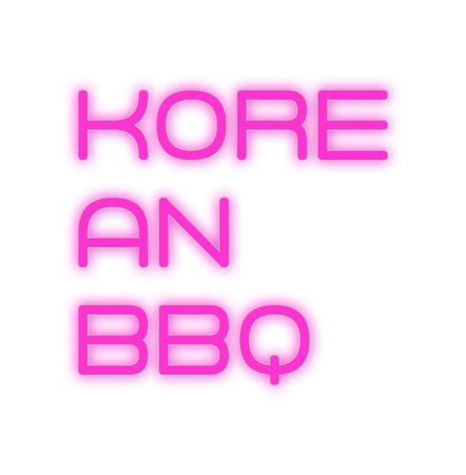 Custom Neon: KORE AN BBQ - Neon Filter