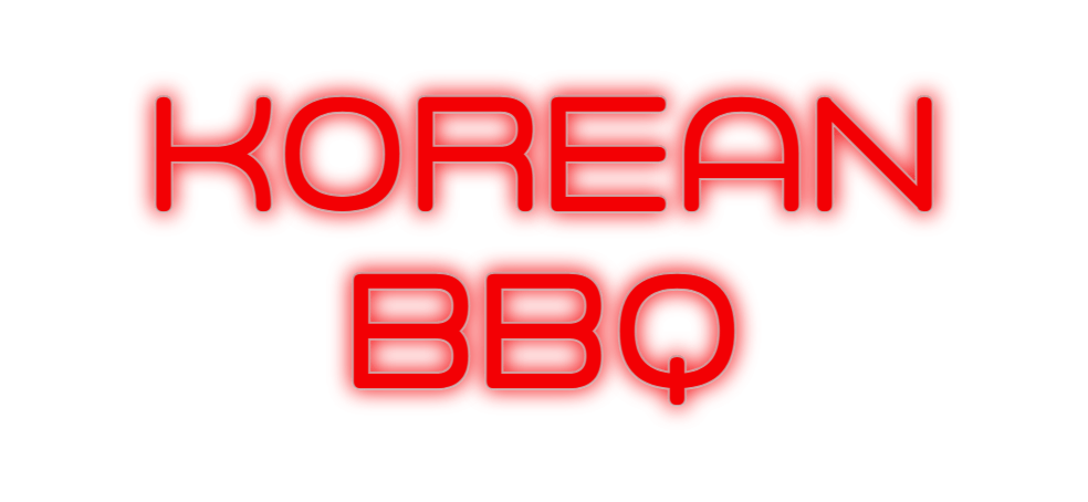 Custom Neon: KOREAN BBQ - Neon Filter