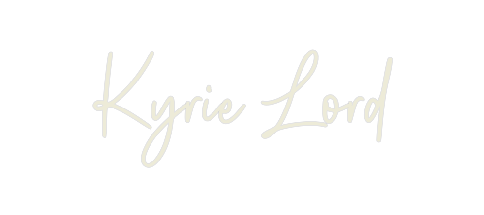 Custom Neon: Kyrie Lord - Neon Filter