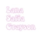 Custom Neon: Lana Safia ... - Neon Filter