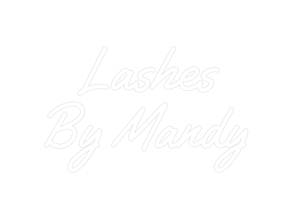 Custom Neon: Lashes By Mandy - Neon Filter