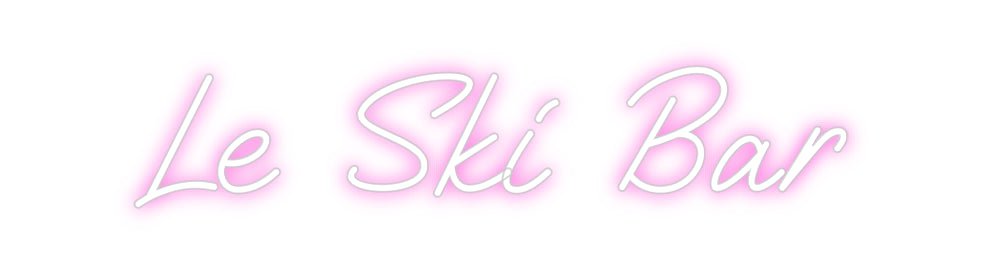 Custom Neon: Le Ski Bar - Neon Filter