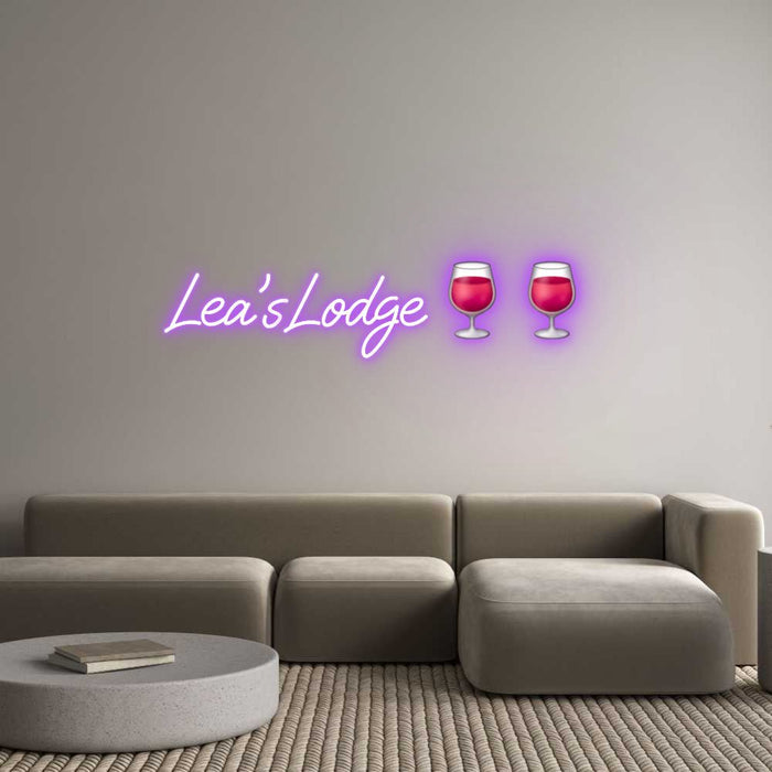 Custom Neon: Lea's Lodge🍷🍷 - Neon Filter