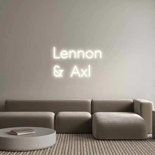 Custom Neon: Lennon & Axl - Neon Filter