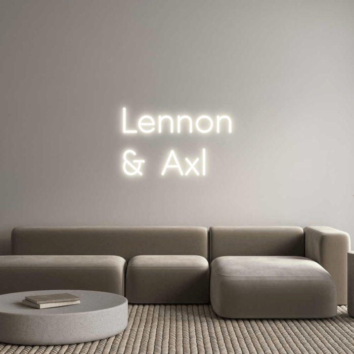 Custom Neon: Lennon & Axl - Neon Filter