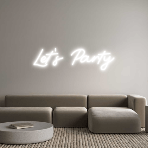 Custom Neon: Let's Party - Neon Filter