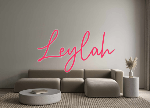 Custom Neon: Leylah - Neon Filter