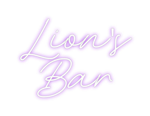 Custom Neon: Lion's Bar - Neon Filter