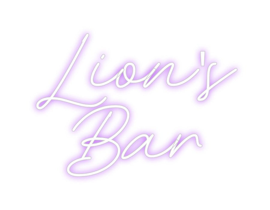 Custom Neon: Lion's Bar - Neon Filter