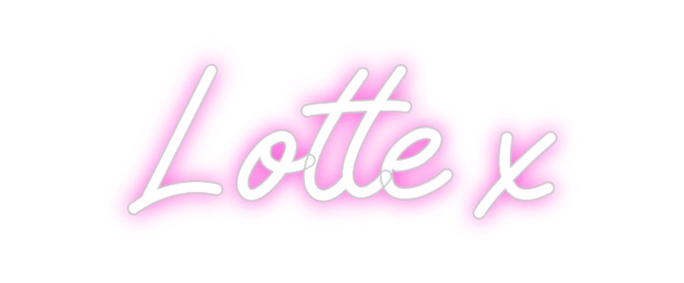 Custom Neon: Lotte x - Neon Filter