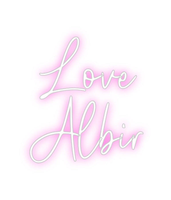 Custom Neon: Love Albir - Neon Filter