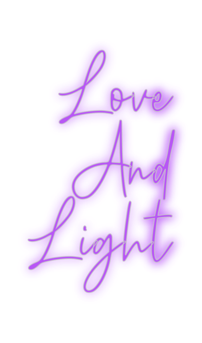 Custom Neon: Love And Light - Neon Filter