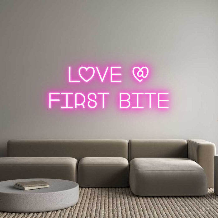 Custom Neon: LOVE @ FIRST... - Neon Filter