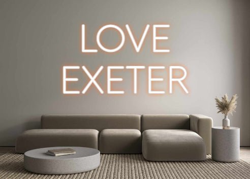 Custom Neon: LOVE EXETER - Neon Filter