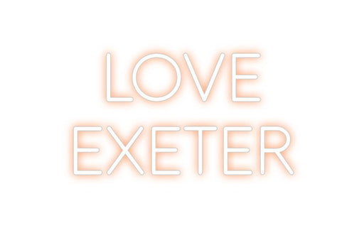 Custom Neon: LOVE EXETER - Neon Filter