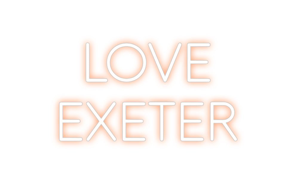 Custom Neon: LOVE EXETER - Neon Filter