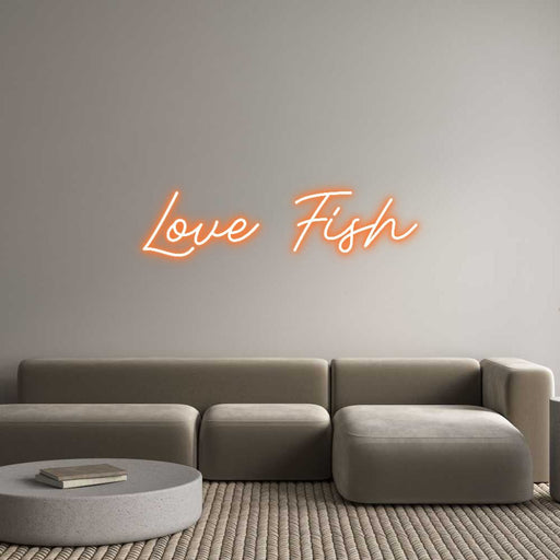 Custom Neon: Love Fish - Neon Filter