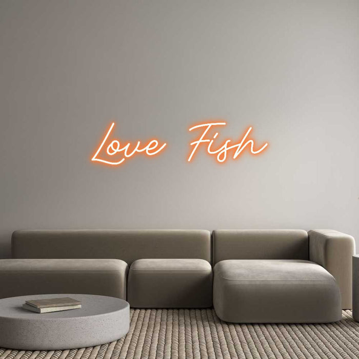 Custom Neon: Love Fish - Neon Filter