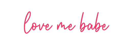 Custom Neon: love me babe - Neon Filter