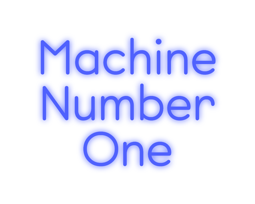 Custom Neon: Machine Numbe... - Neon Filter