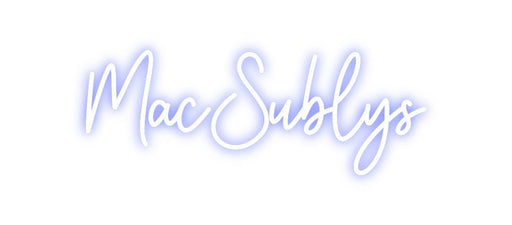 Custom Neon: MacSublys - Neon Filter