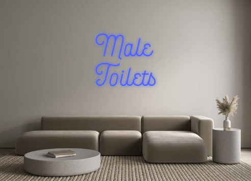 Custom Neon: Male Toilets - Neon Filter