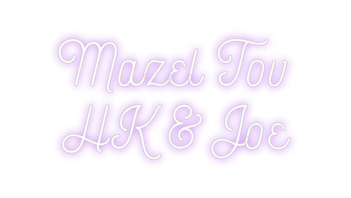 Custom Neon: Mazel Tov H... - Neon Filter