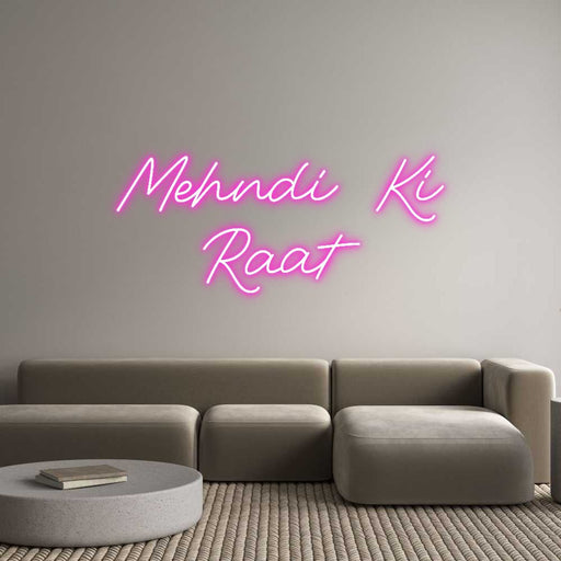 Custom Neon: Mehndi Ki Raat - Neon Filter