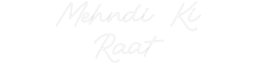 Custom Neon: Mehndi Ki Raat - Neon Filter