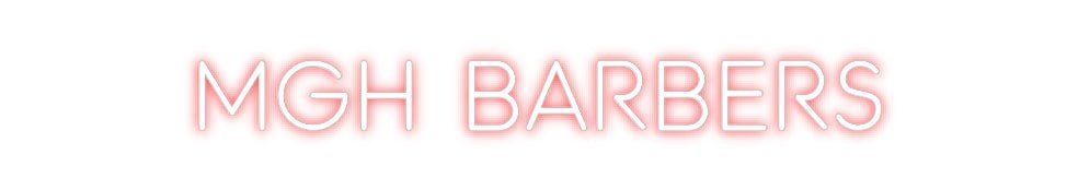 Custom Neon: MGH BARBERS - Neon Filter