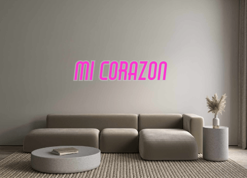 Custom Neon: Mi Corazon - Neon Filter