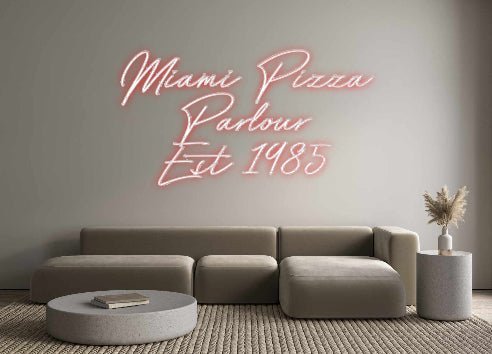 Custom Neon: Miami Pizza ... - Neon Filter