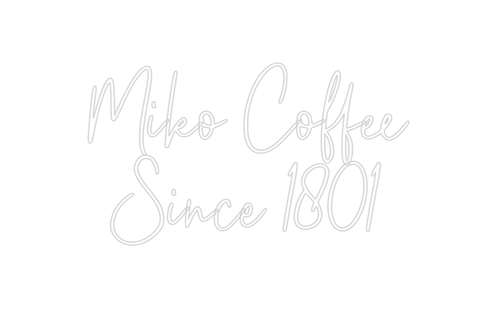 Custom Neon: Miko Coffee S... - Neon Filter