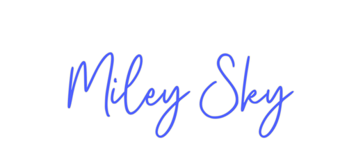 Custom Neon: Miley Sky - Neon Filter