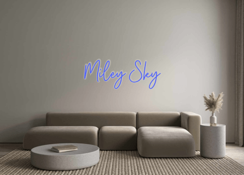 Custom Neon: Miley Sky - Neon Filter