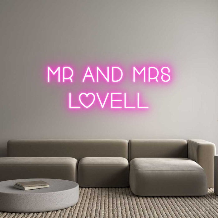 Custom Neon: Mr and Mrs L... - Neon Filter