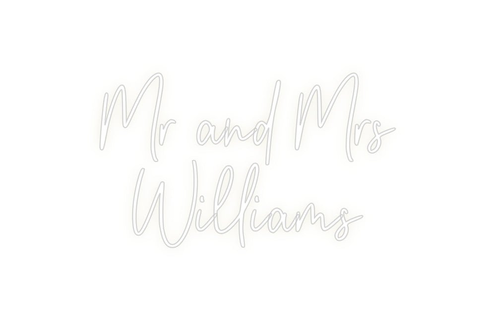 Custom Neon: Mr and Mrs W... - Neon Filter