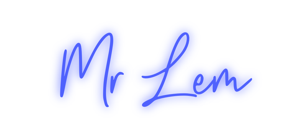 Custom Neon: Mr Lem - Neon Filter