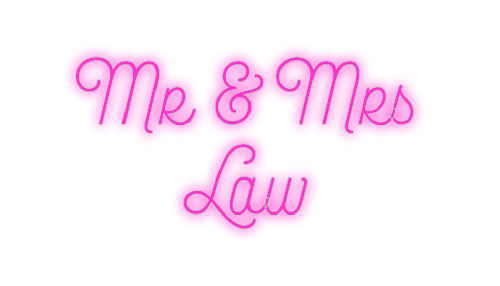 Custom Neon: Mr & Mrs ... - Neon Filter