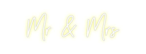 Custom Neon: Mr & Mrs - Neon Filter