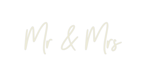 Custom Neon: Mr & Mrs - Neon Filter