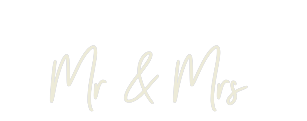 Custom Neon: Mr & Mrs - Neon Filter